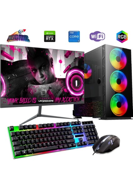 I5 12400F 32GB Ddr4 1tb M2 12GB RTX3060 24" Mon. Oyun Bilgisayarı