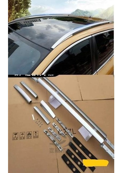 Nissan Qashqai Uyumlu Tavan Çıtası 2014- Silver Gri