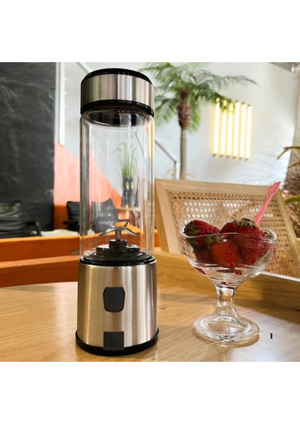450 ml Taşınabilir Metal Kişişel Blender Shake'n Smoothies Blender Keskin Paslanmaz 6 Bıçaklı