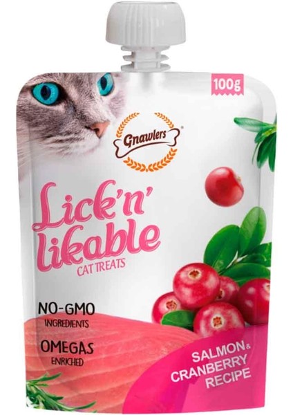Kedi Ödülü Somonlu ve Kızılcıklı Krema 100 gr