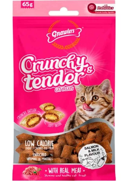 Kedi Ödülü Crunchy & Tender Somonlu ve Sütlü 65 gr