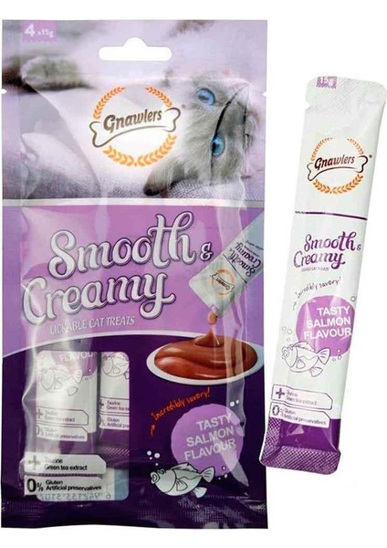 Krema Kedi Ödülü Somonlu 4X15 gr