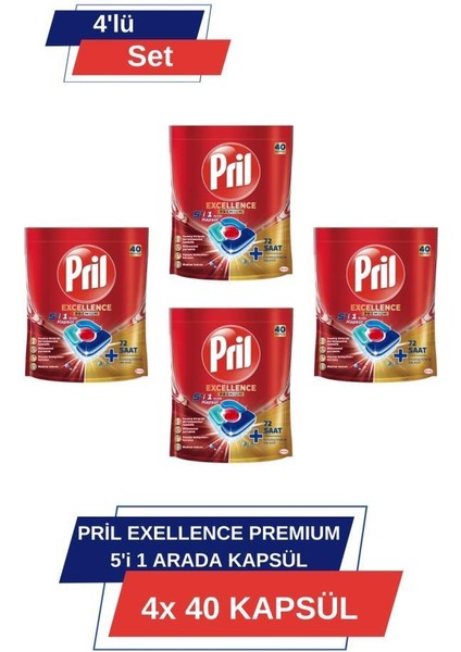 Excellence Premium 5’i 1 Arada 40'lı Kapsül 4'lü Set Set (160 Kapsül)