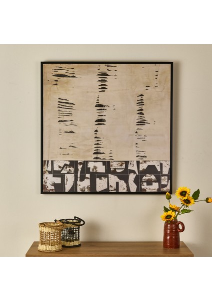 Deco Oasis Tablo - Bej - 80X80 cm