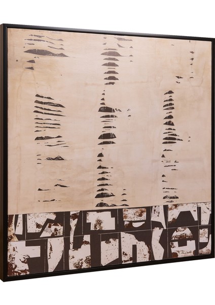 Deco Oasis Tablo - Bej - 80X80 cm