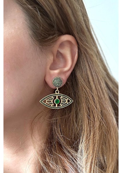 Artisan Horus Zirkon Gömme Taşlı 18 K Altın Kaplama Küpe fiyatları