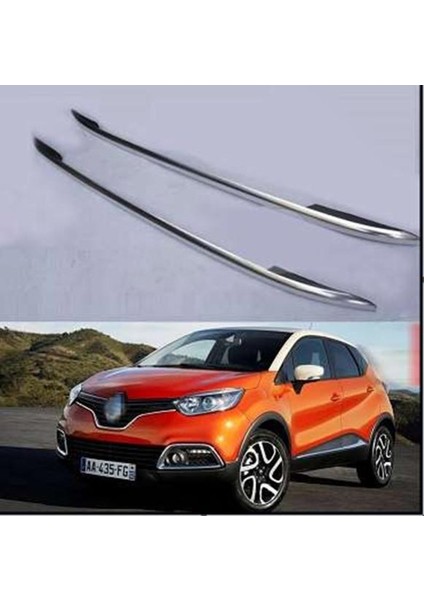 Renault Captur Uyumlu 2014 2017 Tavan Çıtası Gümüş Gri