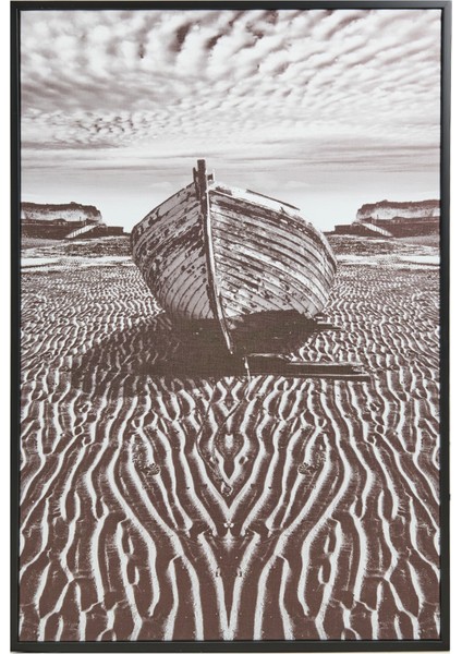 Deco Barcola Tablo - Siyah - 90X60 cm