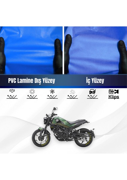 Benelli Leoncino Motosiklet Brandası Su Geçirmez Branda Mavi Branda Motor Branda