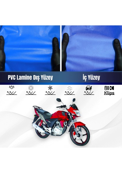 Bisan Tornado Fkt 150 Motosiklet Brandası Su Geçirmez Branda Mavi Branda Motor Branda