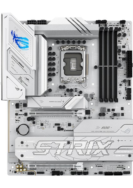 Rog Strıx B860-A Gamıng Wıfı Intel B860 LGA1851 Ddr5 9066 Dp HDMI Type-C 4x M2 Usb3.2 Gen 2x2 Wifi 7 + Bt Aura Rgb 2.5gbit Lan Atx 14+1+2+1 Güç Aşamaları, 1xgen5 M.2, Asus Aı Advisor