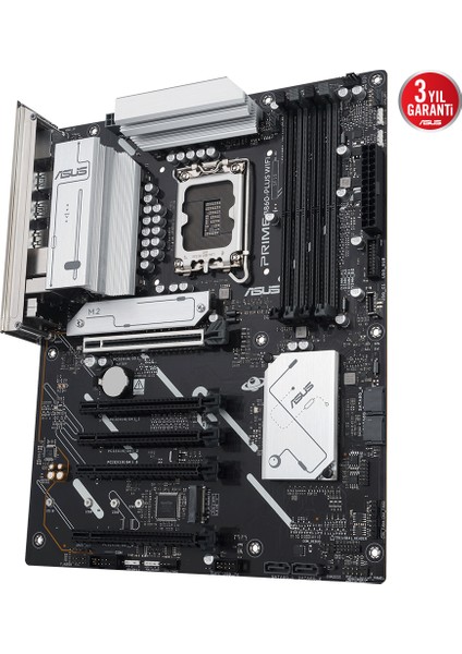 Prıme B860-PLUS Wıfı LGA1851 Ddr5 8200 Dp HDMI 2x M2 Usb3.2 Gen 2x2 Wifi 6e + Bt Aura Rgb 2.5gbit Lan Atx Anakart