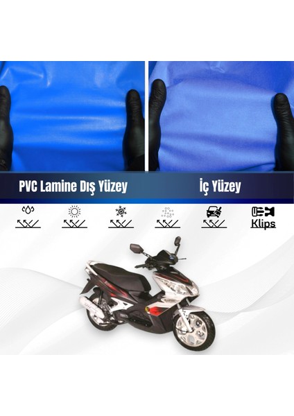 Bisan Rival Motosiklet Brandası Su Geçirmez Branda Mavi Branda Motor Branda