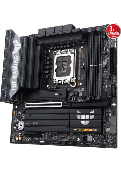 Tuf Gamıng B860M-PLUS Intel B860 LGA1851 Ddr5 8800 Dp HDMI Type-C 3x M2 Usb3.2 Gen 2x2 Aura Rgb 2.5gbit Lan Matx 12+1+2+1 Güç Aşamaları, 1xgen5 M.2, Ready For Advanced Aı Pc