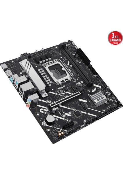 Prıme H810M-A-CSM Intel H810 LGA1851 Ddr5 6400 Dp HDMI Çift M2 Usb3.2 Aura Rgb Matx 6+1+1+1 Güç Aşamaları, Uzaktan Yönetim Yazılımı, Ready For Advanced Aı Pc