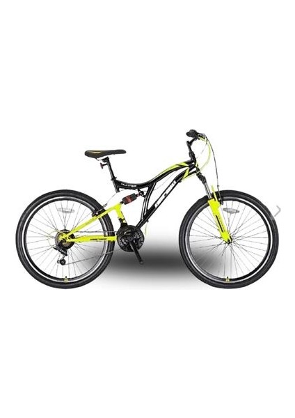 Hunter - 26" - Mtb - 16' - 21 Vites - V.b - Siyah/gri-Neon Sarı