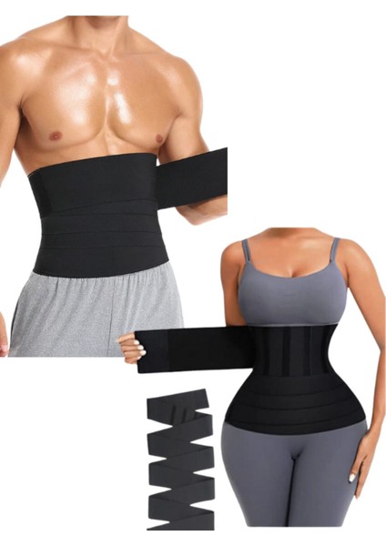 Dolamalı Beli Saran Inceltici Kum Saati Waist Trainer Bel Bandajı Korsesi Kadın-Erkek