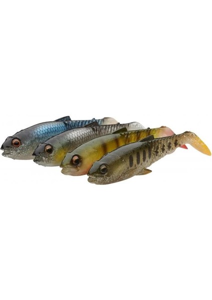 Craft Cannibal Paddletail 12.5 cm 20 gr Clear Water Mix 4 Adet