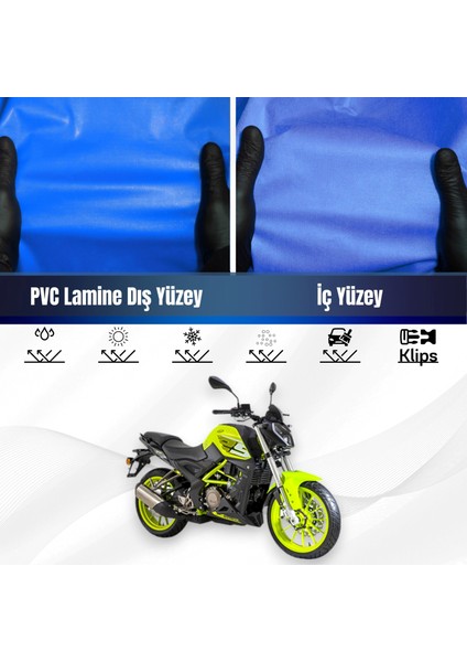 Benelli Tnt 25 Motosiklet Brandası Su Geçirmez Branda Mavi Branda Motor Branda