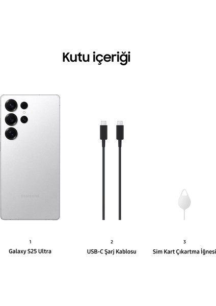 Galaxy S25 Ultra 1 Tb 12 GB Ram (Samsung Türkiye Garantili)