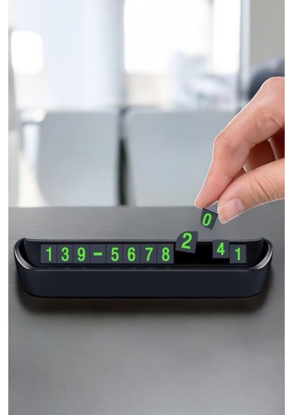 Araba Park Numaratörü Araç Içi Numaralık Değiştirilebilir Çevirmeli Mini modelleri