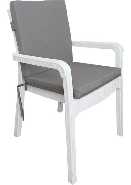 4 Adet Elit Yüksek Arkalı Minder Duck Bezi-Koyu Gri fiyatları