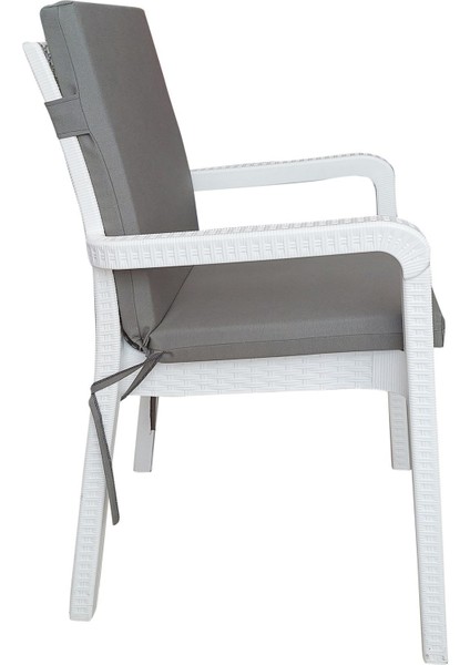 4 Adet Elit Yüksek Arkalı Minder Duck Bezi-Koyu Gri modelleri