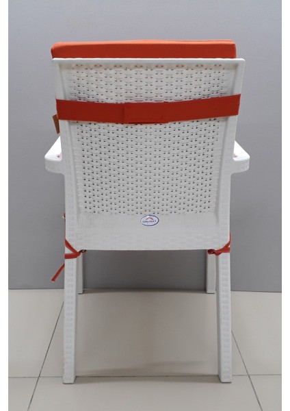 4 Adet Elit Yüksek Arkalı Minder Duck Bezi-Turuncu fırsatları