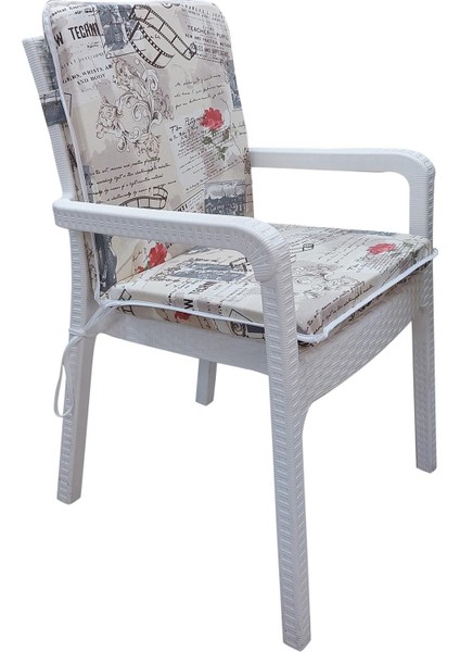 4 Adet Elit Yüksek Arkalı Minder Duck Bezi-Eltm-Prm 100868 V1 V4