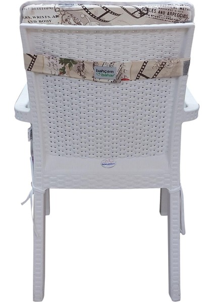 4 Adet Elit Yüksek Arkalı Minder Duck Bezi-Eltm-Prm 100868 V1 V4