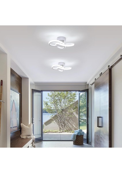 Elegance Modern Plafonyer Power LED Avize Beyaz Işık- Beyaz Kasa