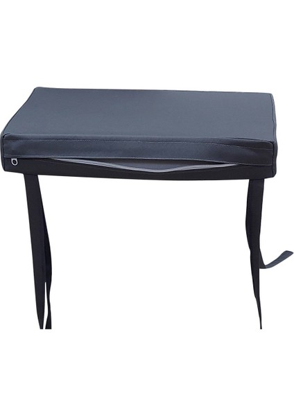 6 Adet Hera Siesta Minderi Su Geçirmez Kumaş 5 cm Gri Sünger-Koyu Gri fırsatları