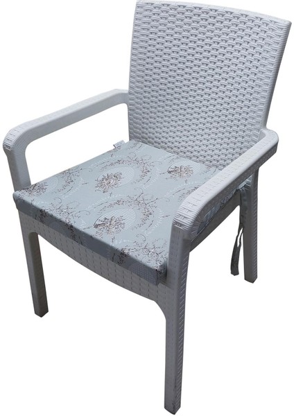 6 Adet Duck Bezi Rattan Minderi-Eltm TAÇ-3227701