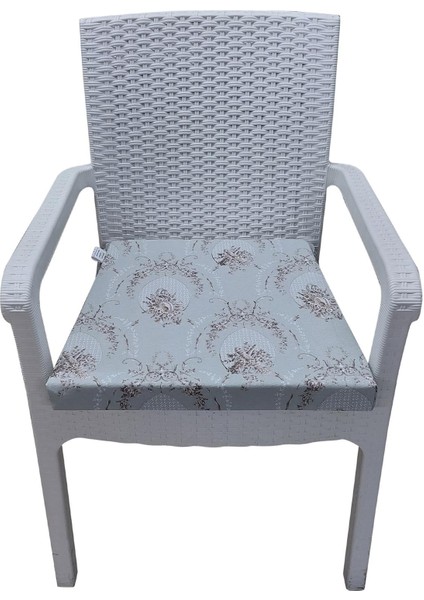 6 Adet Duck Bezi Rattan Minderi-Eltm TAÇ-3227701