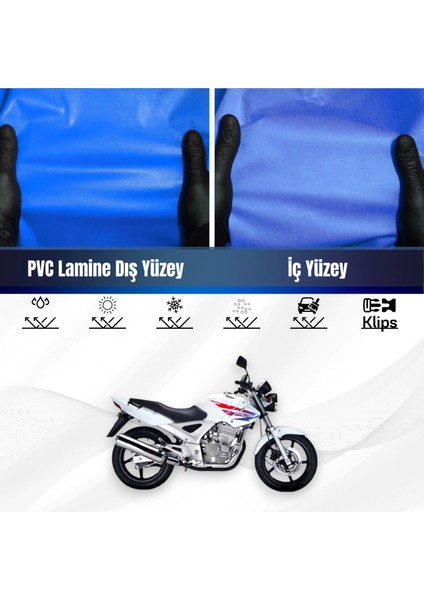 Honda Cbx 250 Twister Motosiklet Brandası Su Geçirmez Branda Mavi Branda Motor Branda