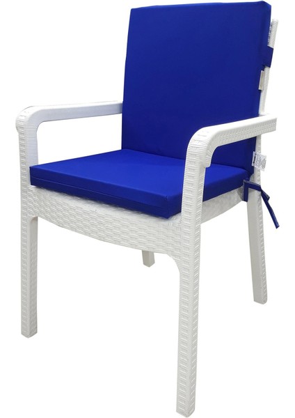 6 Adet Elit Su Geçirmez Yüksek Arkalı Minder-Saks Mavi modelleri