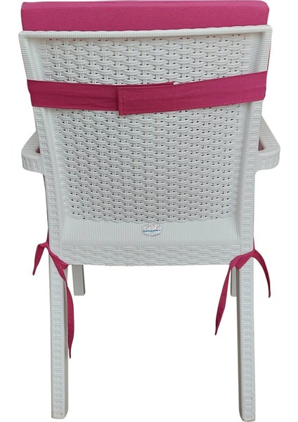 6 Adet Elit Yüksek Arkalı Minder Duck Bezi-Fuşya fırsatları