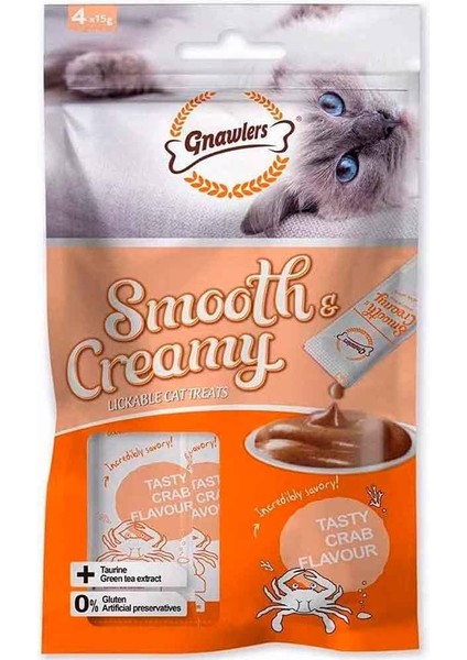 Krema Kedi Ödülü Somonlu Yengeçli 4X15 gr