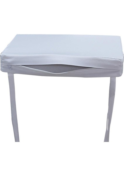 4 Adet Hera Siesta Minderi Su Geçirmez Kumaş 5 cm Gri Sünger-Beyaz fırsatları