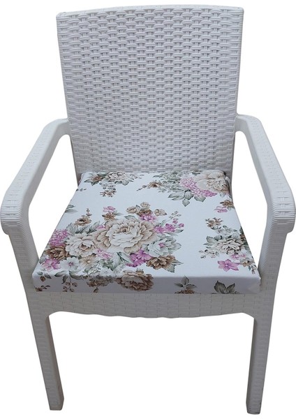 6 Adet Duck Bezi Rattan Minderi-Taç 32411-01
