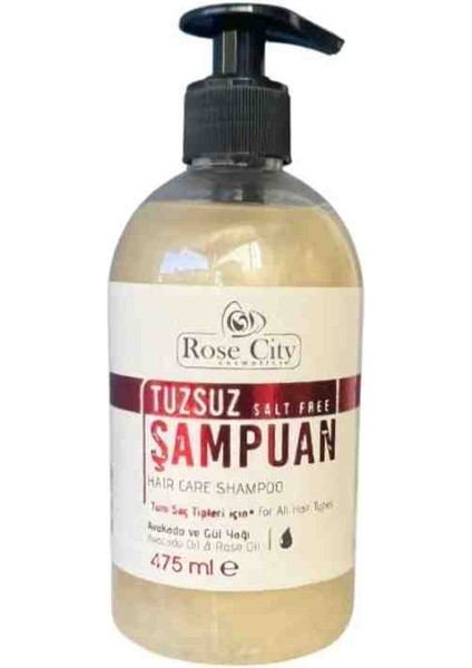 Tuzsuz Şampuan Avokado ve Gül Yağı İçerikli