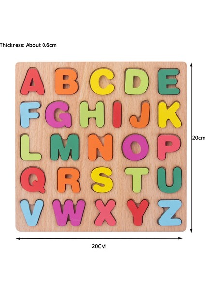 Çocuklar Için Ahşap Bulmacalar Alfabe Şekil Sayı Bulmaca Tahtası Eşleştirme Oyunu Eğitici Montessori Oyuncakları Çocuk Bebek 2 3 4 Yaş (Yurt Dışından)