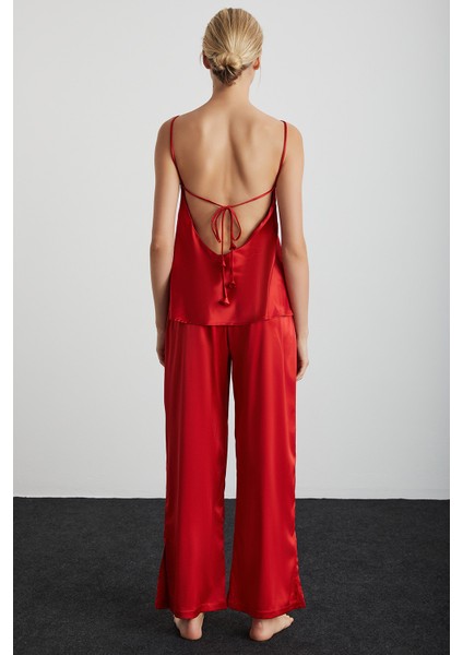 Rose Saten Pantolon modelleri