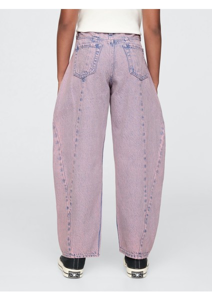 Kız Çocuk Pembe Horseshoe Jean Pantolon indirimleri