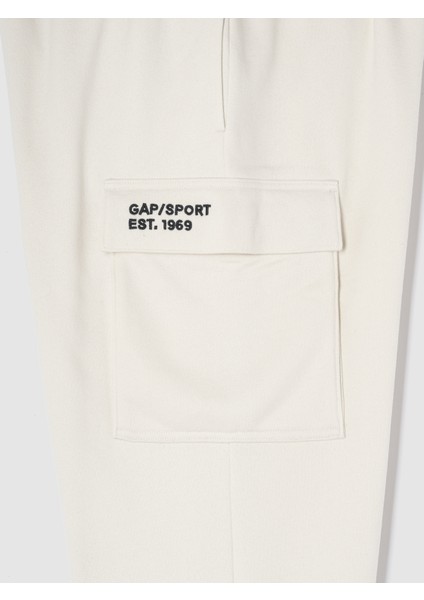 Erkek Kırık Beyaz Gap Logo Vintage Soft Kargo Pantolon