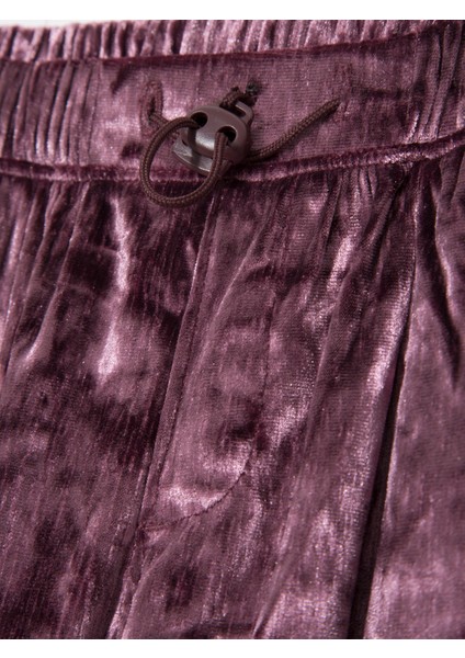 Kız Çocuk Mor Kadife Paraşüt Pantolon fiyatları