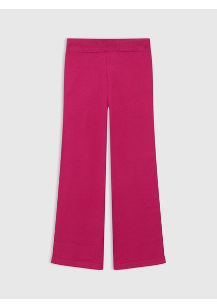 Kız Çocuk Pembe Cashsoft Triko Pantolon