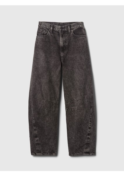 Kadın Siyah High Rise Horseshoe Jean Pantolon modelleri