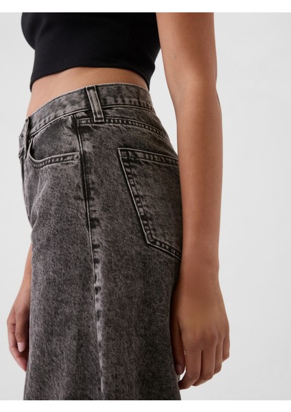 Kadın Siyah High Rise Horseshoe Jean Pantolon fiyatları