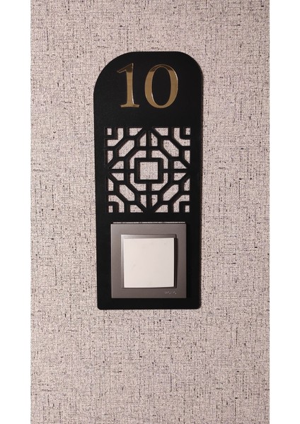 VG095 - Kapı Zili Çerçevesi (Numara Yazdırılabilir) Dekoratif Kapı Zili Ev Hediyesi fiyatları